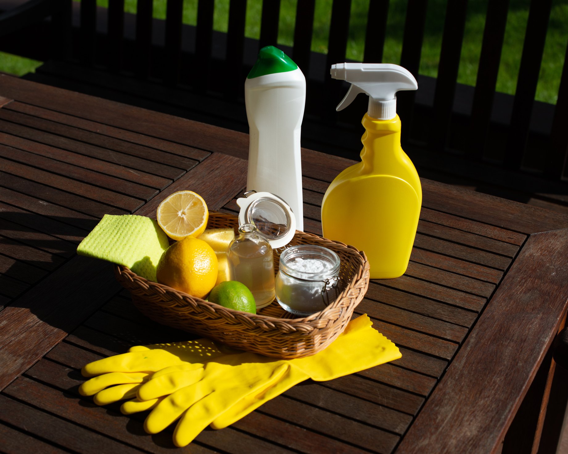 Natural organic home cleaning products.